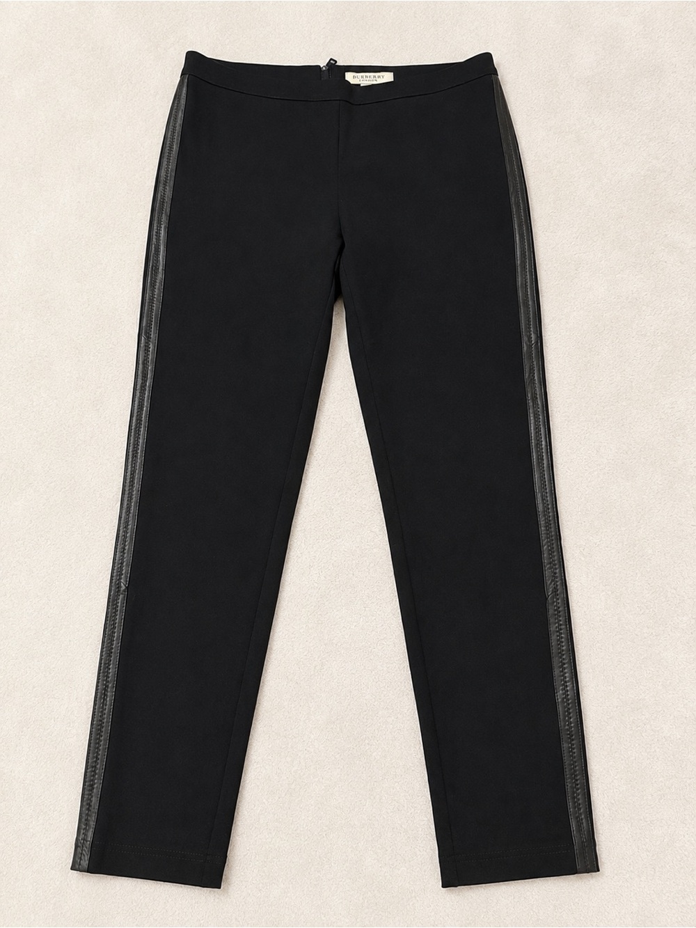 Burberry Black Slim Side-Trim Chinos